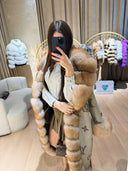 Real Fox Fur & Alpaca Coat