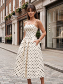 Polka Dot Midi Dress