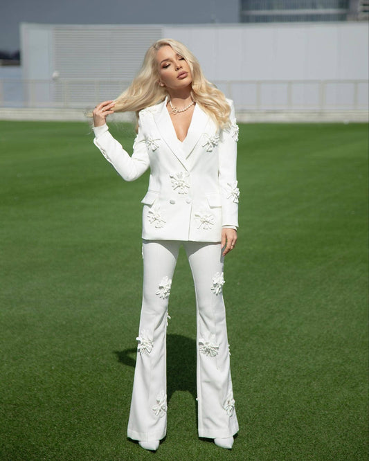Conjunto Jovani Blanco Dos Piezas