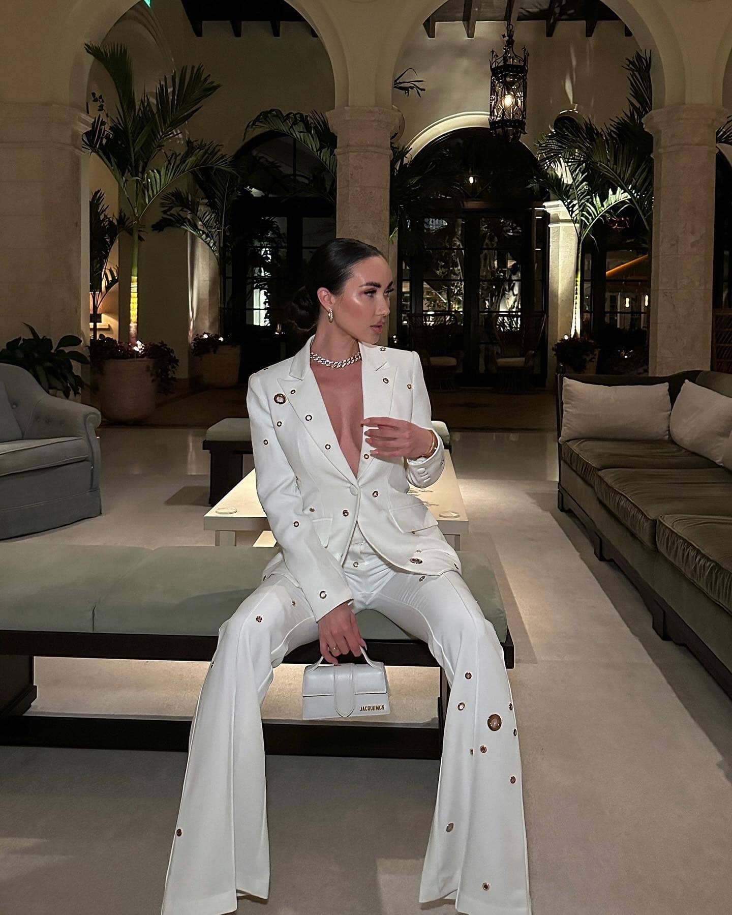 Conjunto Haifa Blanco Dos Piezas