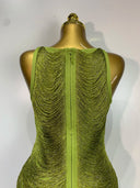 Olive Shimmer Bandage Dress