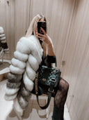 Charming White Fox Fur Jacket 