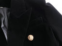 BLAZER DOPPIOPETTO IN VELLUTO NERO 
