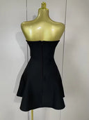 Embellished Strapless Bandage Dress