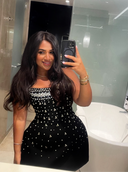Rula Black Jeweled Dress