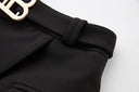 Set gonna due pezzi in bianco e nero
