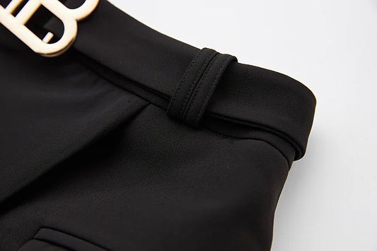 Set gonna due pezzi in bianco e nero