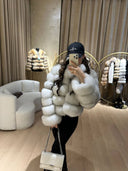 Tamara Fox Fur Genuine Leather Jacket