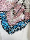 Off-Shoulder Embellished Maxi Dress