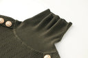 Top in lana a maniche lunghe Sia in verde militare