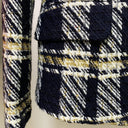 BLAZER DOPPIOPETTO IN TWEED BLU MARINO 