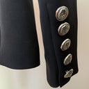 Double Breasted Blazer in Black with Rhinestones