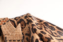 BLAZER CRUZADO DE PIEL LEOPARDO 