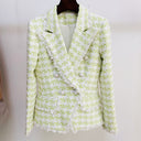 BLAZER IN TWEED VERDE/BIANCO 