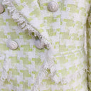 BLAZER IN TWEED VERDE/BIANCO 