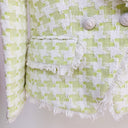 BLAZER IN TWEED VERDE/BIANCO 