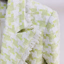 BLAZER IN TWEED VERDE/BIANCO 