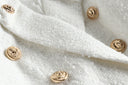 BLAZER DOPPIOPETTO IN TWEED BIANCO 