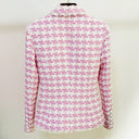 Tweed Blazer in pink and white