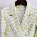 BLAZER IN TWEED VERDE/BIANCO 