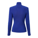 Sia Long Sleeve Wool Top in Royal Blue