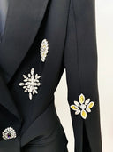 BLAZER CON CINTURA CON DIAMANTI SWAROVSKI