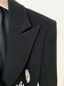 BLAZER CON CINTURA CON DIAMANTI SWAROVSKI