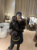 Icon Black Parka Fox Fur Jacket