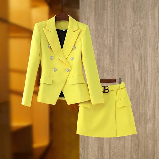 Conjunto Falda Dos Piezas en Amarillo
