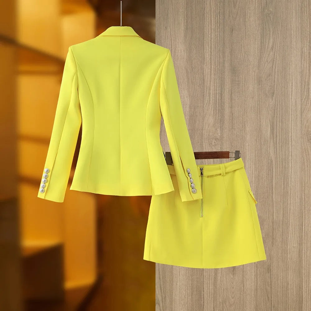 Conjunto Falda Dos Piezas en Amarillo