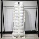 Fox Fur Cashmere/Knit Cardigan in white