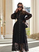 Abito in pizzo patchwork Hanna 