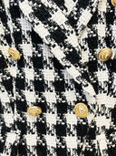 BLAZER DOPPIOPETTO IN TWEED B/N 