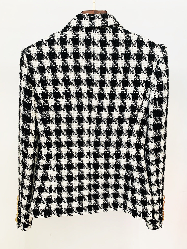 BLAZER CRUZADO DE TWEED B/N 
