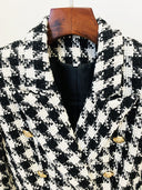 BLAZER DOPPIOPETTO IN TWEED B/N 