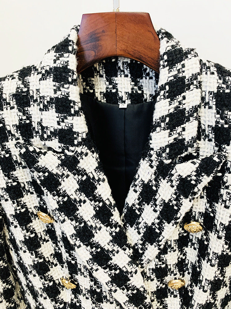 BLAZER CRUZADO DE TWEED B/N 