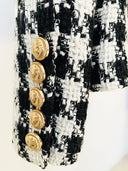 BLAZER DOPPIOPETTO IN TWEED B/N 