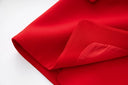 Set gonna due pezzi in rosso