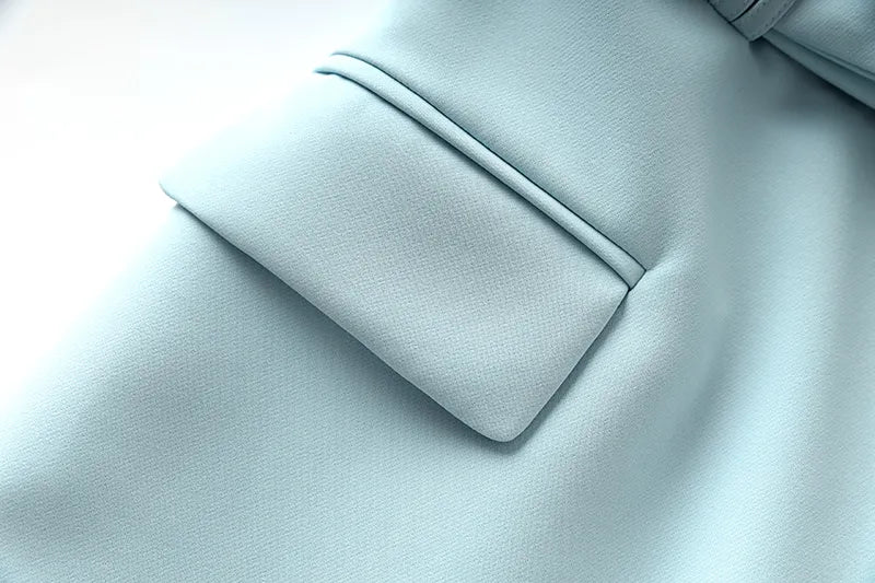 Set gonna due pezzi in azzurro cielo