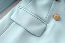 Set gonna due pezzi in azzurro cielo