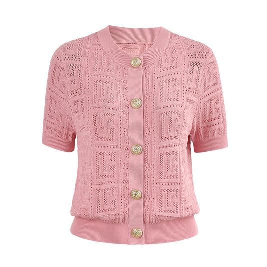 Maglione di lana a maniche corte Haya