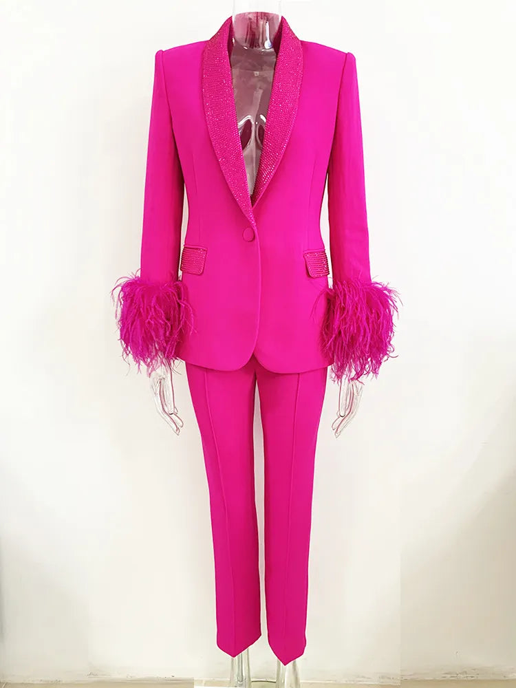 Barbara Fuchsia Two-Piece Set