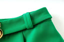 Set gonna due pezzi in verde