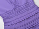 Puff Sleeve Knitted Mini Dress