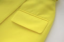Set gonna due pezzi in giallo