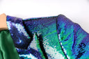 Set due pezzi con paillettes Larissa in verde 