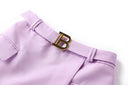 Set gonna due pezzi color lavanda