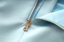 Set gonna due pezzi in azzurro cielo