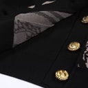 Round Neck Single-Breasted Long Sleeve Fitted Knit Vest