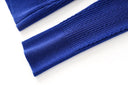 Top Sia in lana a maniche lunghe in blu reale